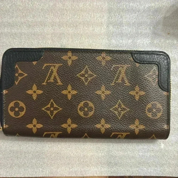 LOUIS VUITTON Monogram Zippy Retiro Wallet Black never used - Picture 5 of 6